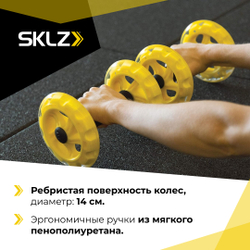 Ролики для пресса функциональные 2 шт. Тренажер для укрепления кора SKLZ Corewheels