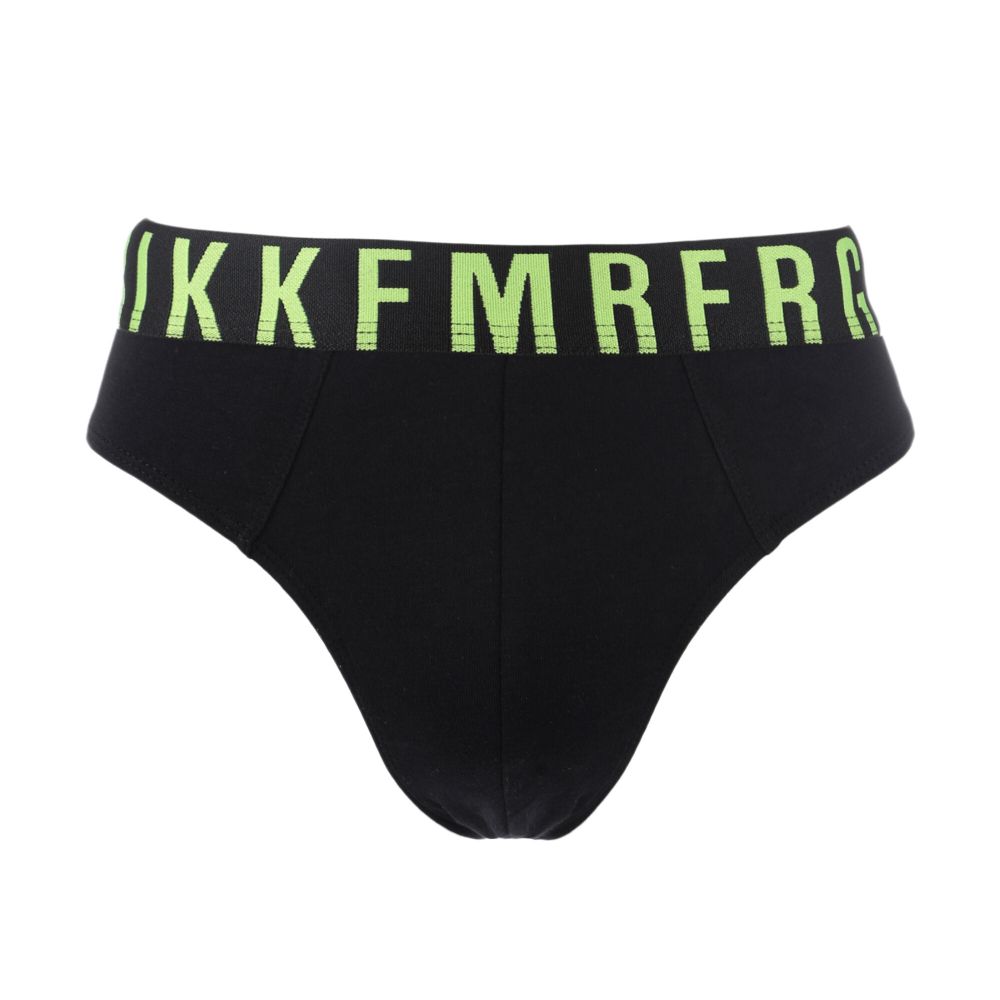 Мужские трусы брифы (черный) набор 3 в 1 Bikkembergs MIX COLOR FLUO BKK1USP16TR