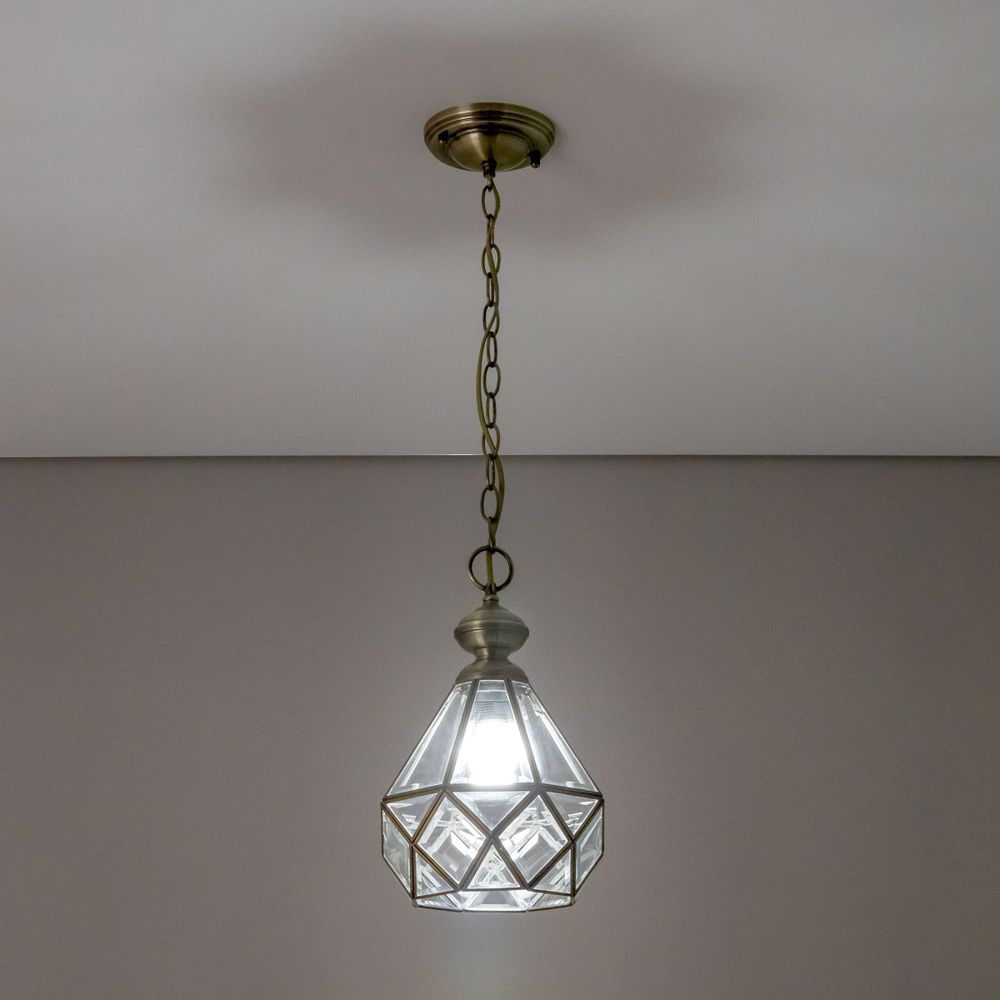 Citilux Витра-1 CL442110 Подвесной светильник витражный Бронза