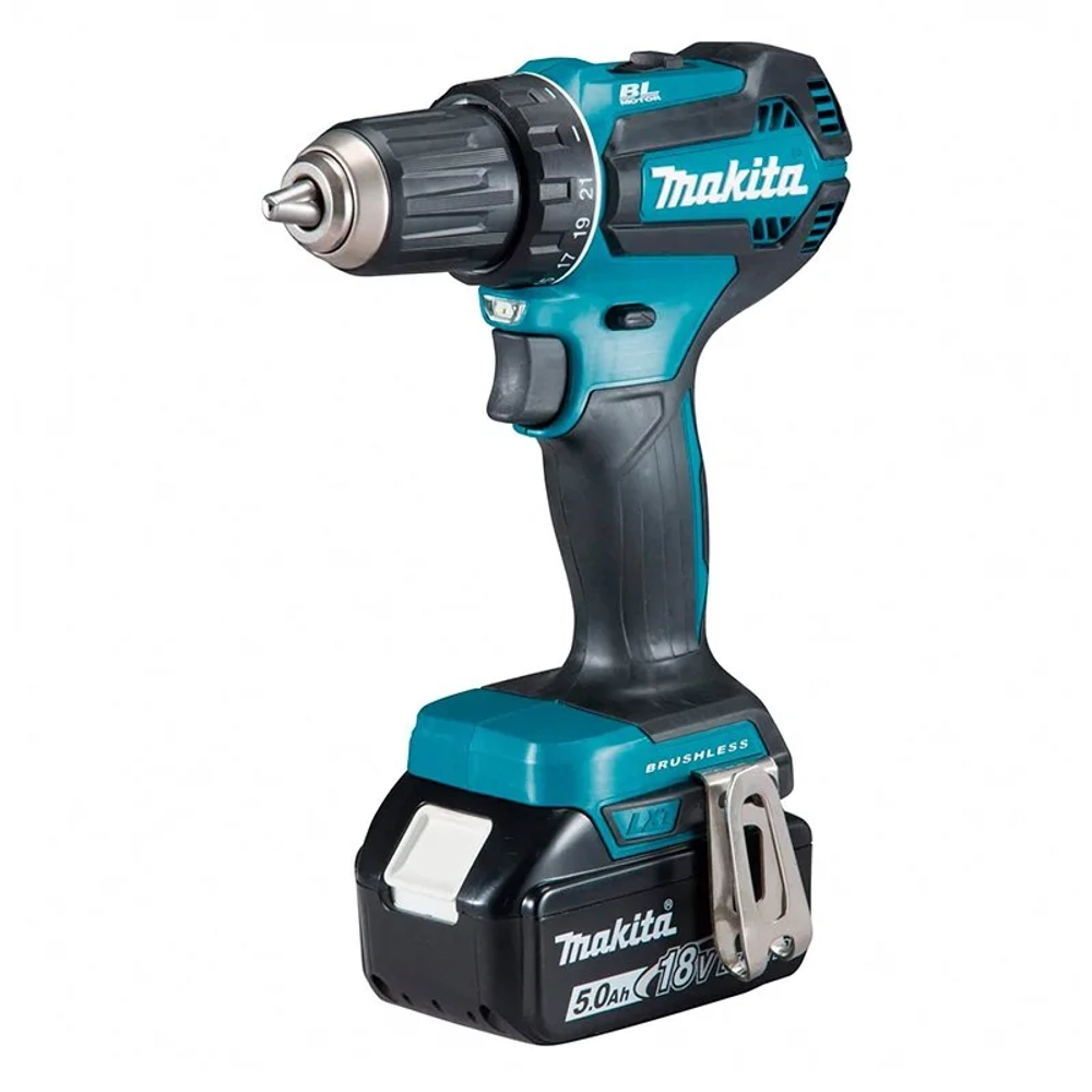 Makita DDF485RFE аккумуляторная дрель-шуруповерт (2 x 3 Ач, ЗУ)