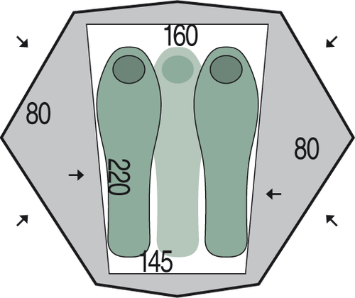 Палатка Pinguin Aero 3 DAC