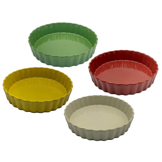 Форма для выпечки керамическая круглая 28 см.