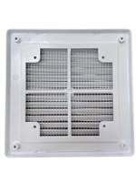 Решётка вентиляционная в рамке с москитной сеткой 210х210 мм Люкс