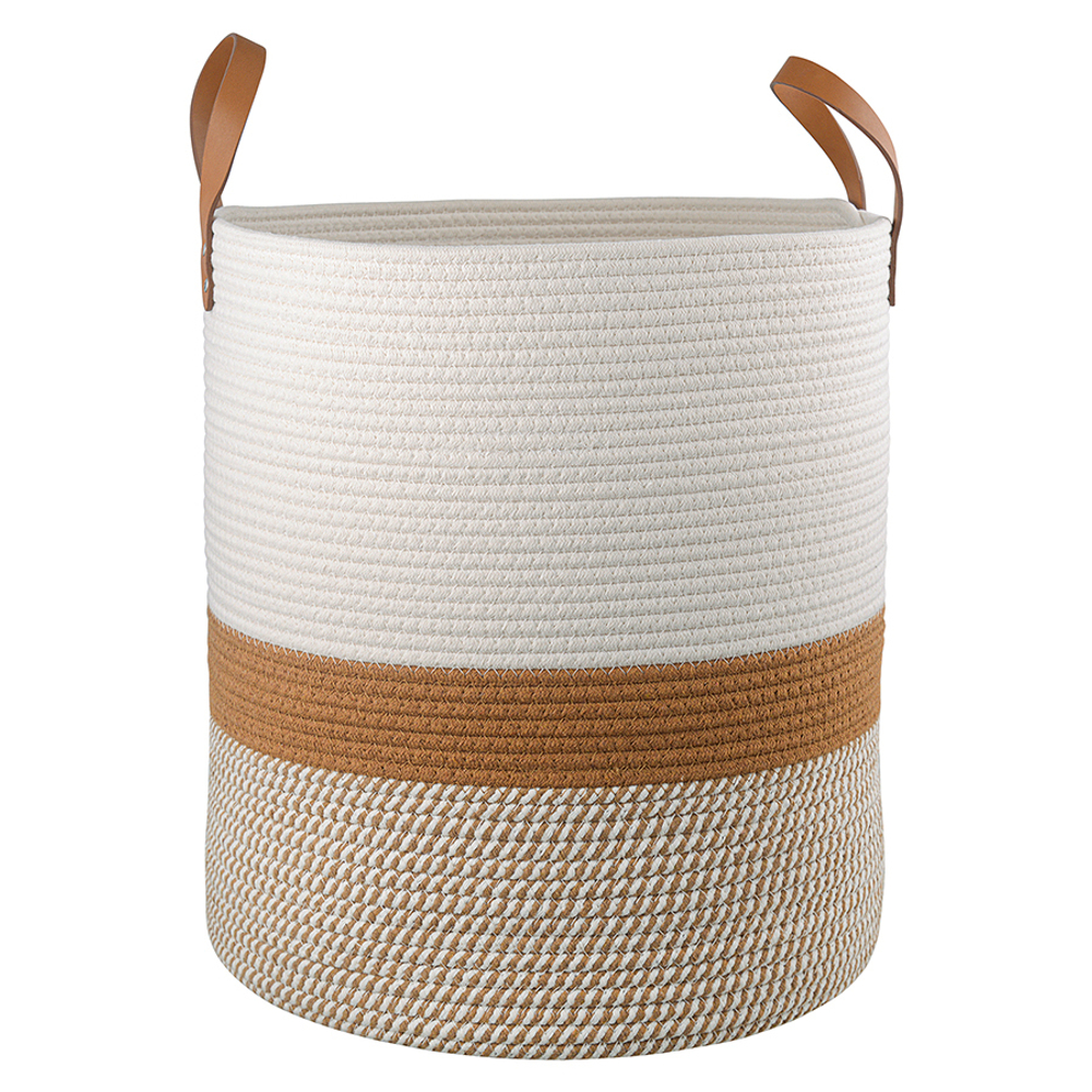 Корзина для хранения Bergenson Bjorn Moen 40х45см бежевая/горчичная