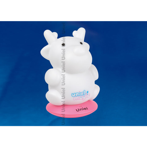 DTL-305-Лосенок/3color/Base pink/Rech Светильник-ночник серия «Волшебные фонарики» аккумуляторный на розовой подставке. Пластиковая упаковка