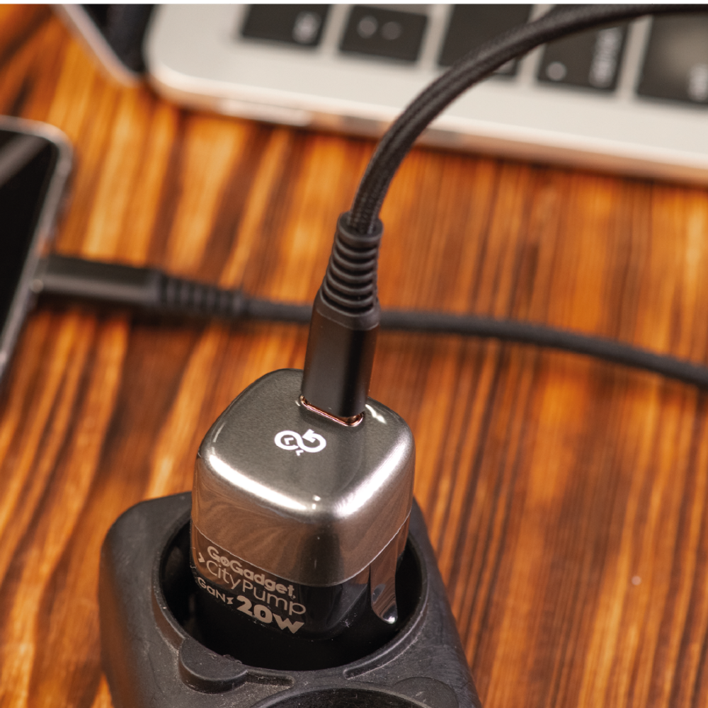 Сетевое зарядное устройство GoGadget CityPump 20W 1xUSB-C GaN (CH001)