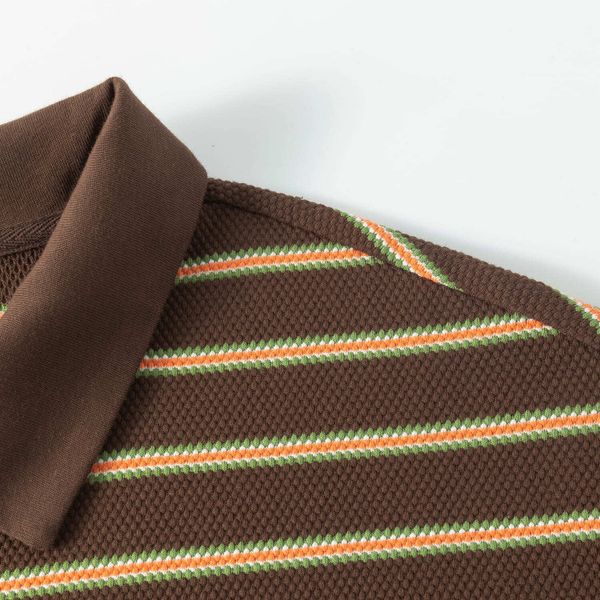 Поло Nineties коричневое - фото 4