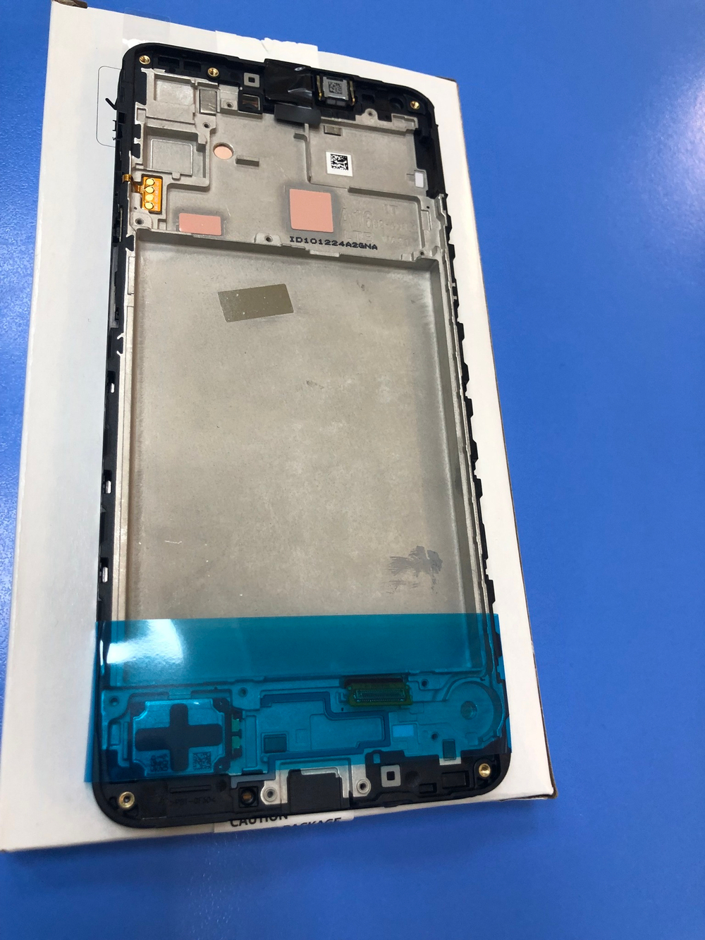 Дисплей в сборе с тачскрином и рамкой чёрный для Samsung A165 Galaxy A16 4G, Оригинал