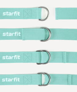 Ремень для йоги YB-100 183 см, хлопок, мятный