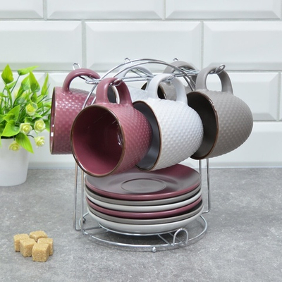 Чайный набор 12 предметов на подставке 150мл 915-6MS