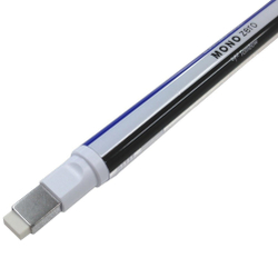 Ручка-ластик Tombow MONO Zero Eraser (прямоугольный наконечник, 2,5х5 мм, сине-бело-черный корпус)