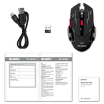 SVEN  Беспроводная игровая мышь RX-G930W (бесшумн. кл., 5+1кл. 800-2400 DPI, ST, подсв., игров. упак)