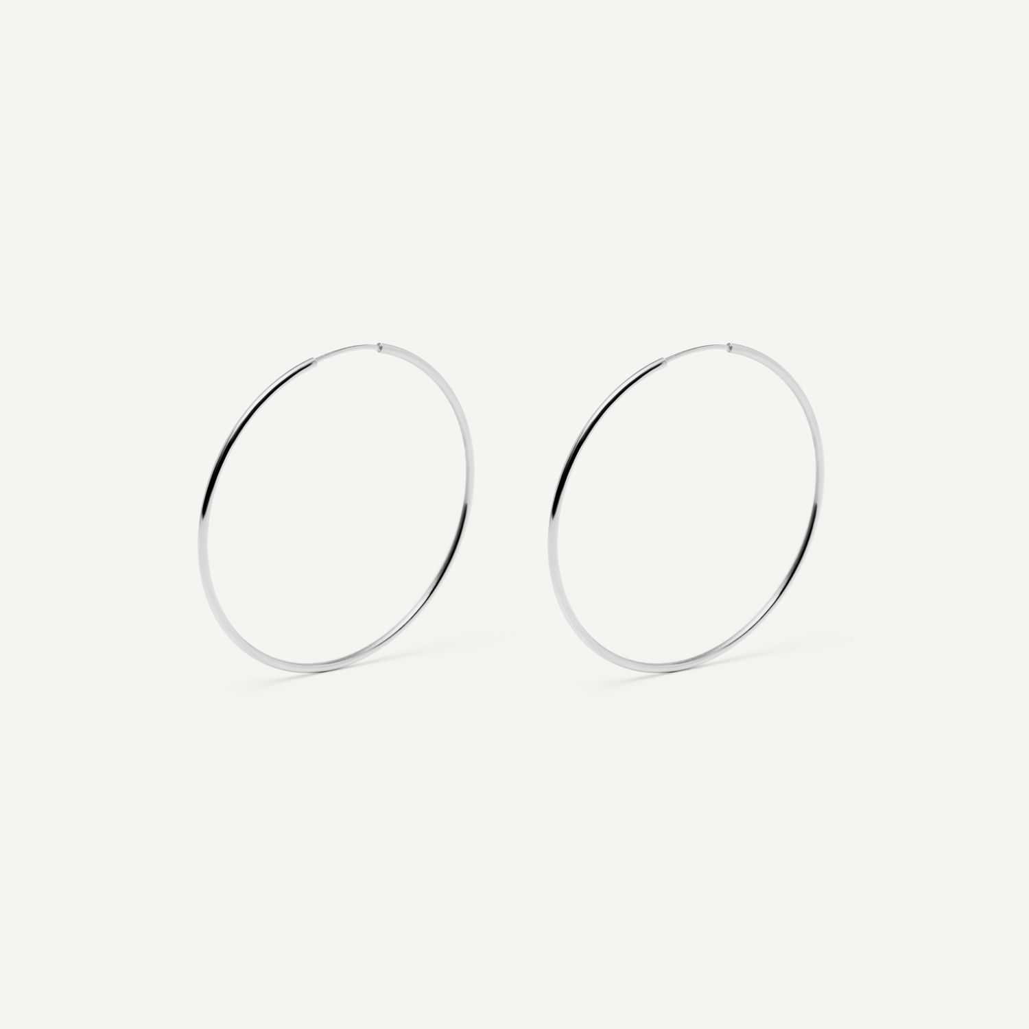 Серьги Wide Silver Congo - 5 cm