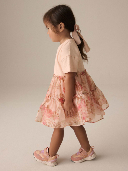 Платье для девочки Next E54-793, Персиковый