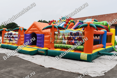 Надувной батут "Царство драконов" 13*13*7 м
