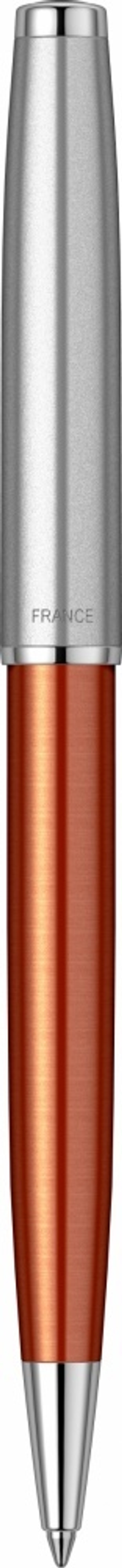 Шариковая ручка Parker Sonnet Essentials Orange SB Steel CT, цвет чернил black, стержень: M, в подарочной упаковке.