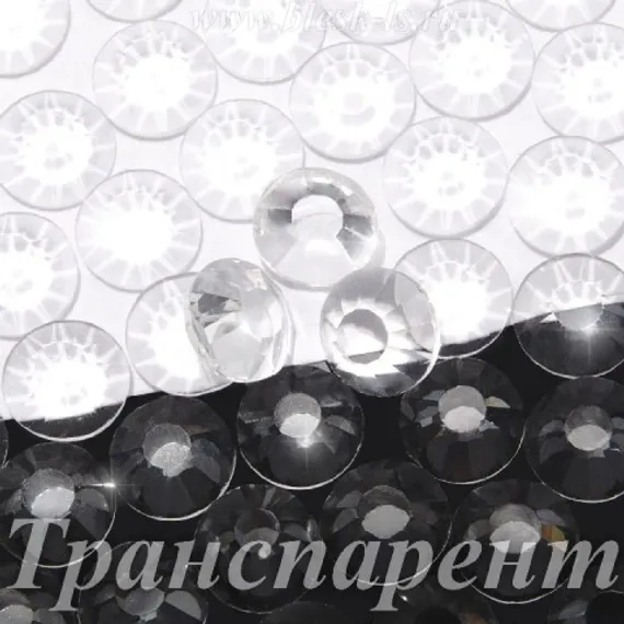ЛС Стразы холодной фиксации, Транспарент (без фольги)