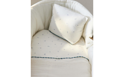 Комплект постельного белья Zara Home, 75х100 см, хлопок 100%, с растительным принтом, 1661/499