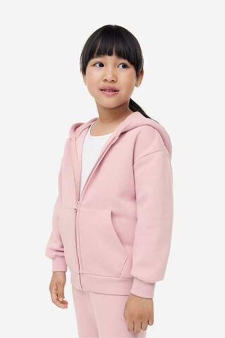 H&M Толстовка на молнии, бледно-розовый