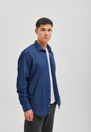 Рубашка мужская Denim BLUE