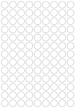 Виниловые наклейки для упаковки и маркировки Policomprint M20, 12 мм. 117 шт.