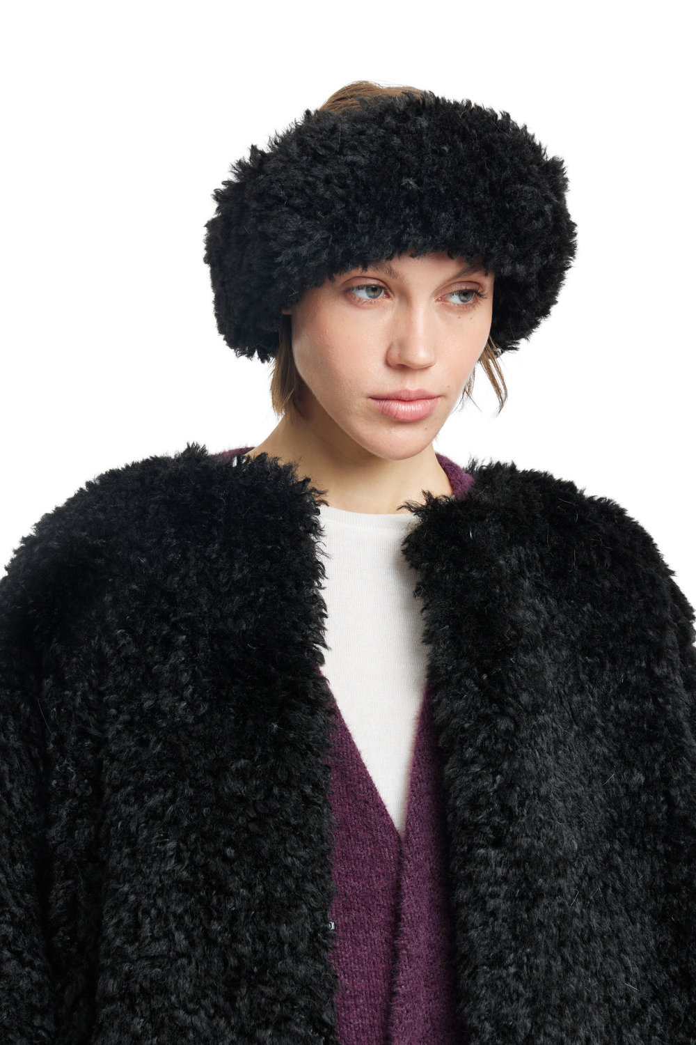 Шуба Curly Black
