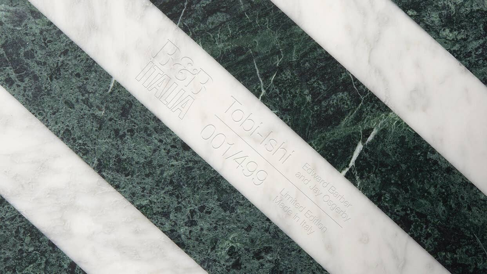 Стол B&B Italia Tobi-Ishi striped marble