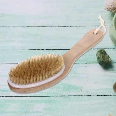 Щетка массажная для тела «Ultramarine - Пробуждение», жесткая, Длина щетки 25см, ширина 7см, щетина 1,5см (лейбл)(мягкая)