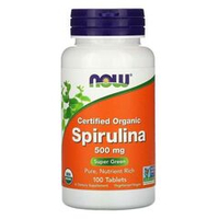 Now Foods Spirulina 500 mg 100 tabs / Органическая спирулина