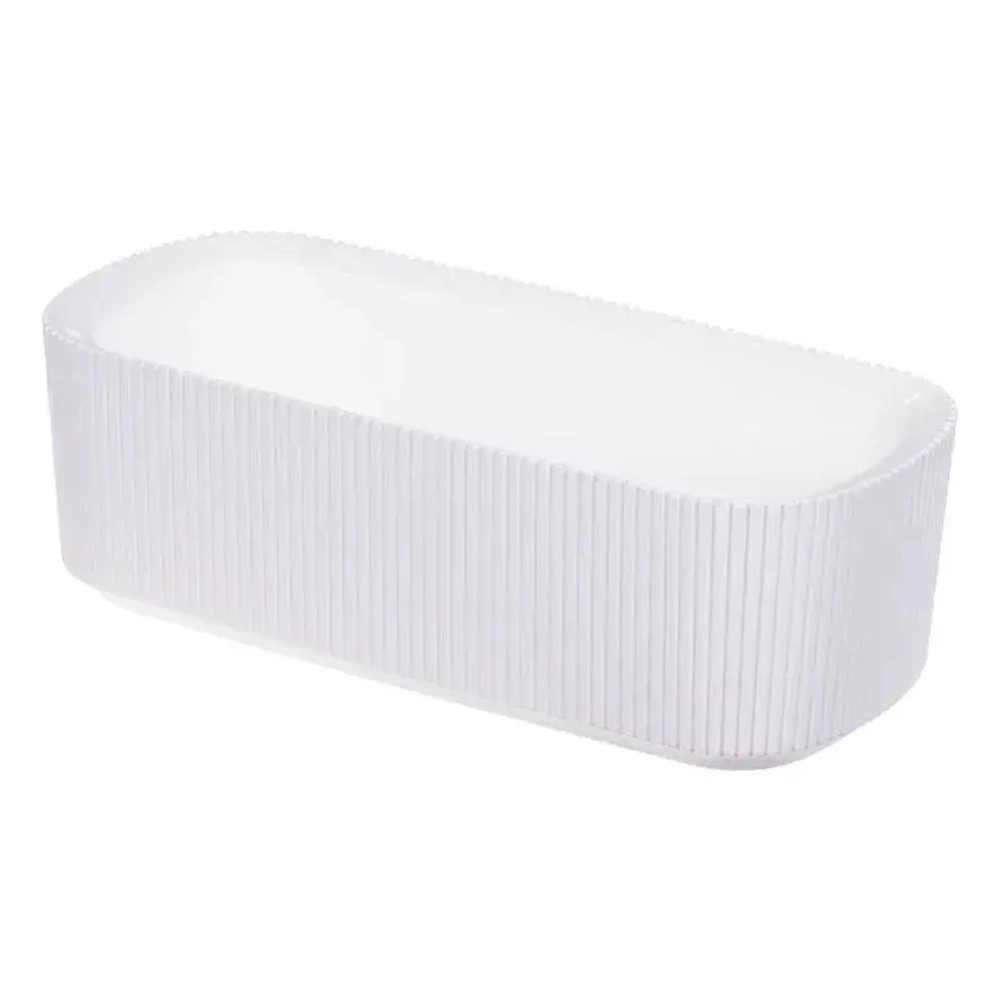 Кашпо СТРИП 290мм 1,7л со вставкой Белый