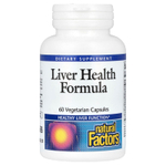 Natural Factors, формула для здоровья печени, 60 вегетарианских капсул