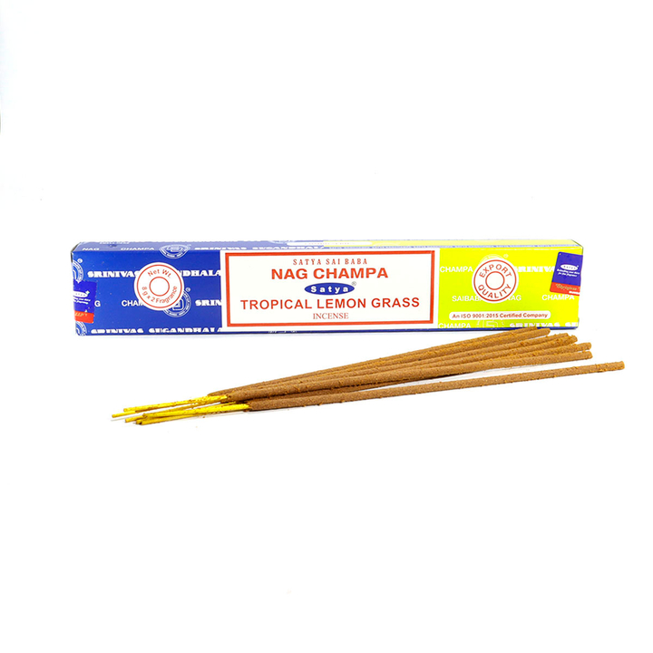 Satya Combo Nag Champa Tropical Lemongrass Благовоние-масала Наг Чампа Тропический Лемонграсс 16 г