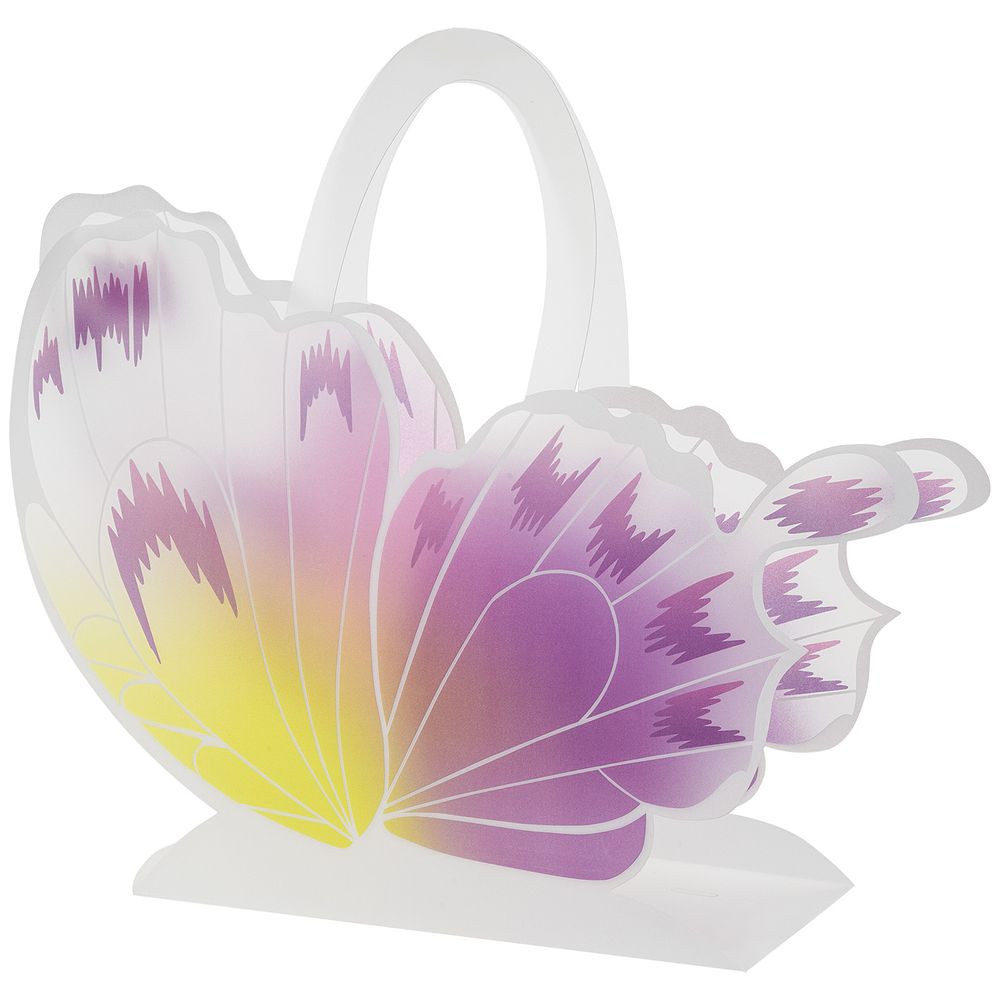 Сумка "Бабочка" 42,5x12xH35,5см (Желтый-розовый)