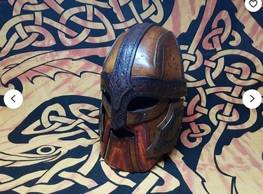 Выкройка кожаный шлем Викинга