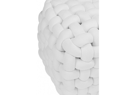 Банкетка Woodville Akura-П белый велюр