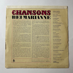 Винтажная виниловая пластинка LP Сборник Chansons Bei Marianne Шансон У Марианны (ГДР 1966)