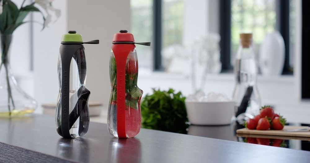 Экобутылка с фильтром black+blum, eau good duo, 700 мл, серо-зеленая