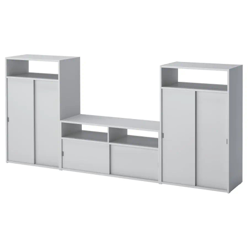 Тумба под телевизор - IKEA SPIKSMED, 97x32x216cм, белый, СПИКСМЕД ИКЕА