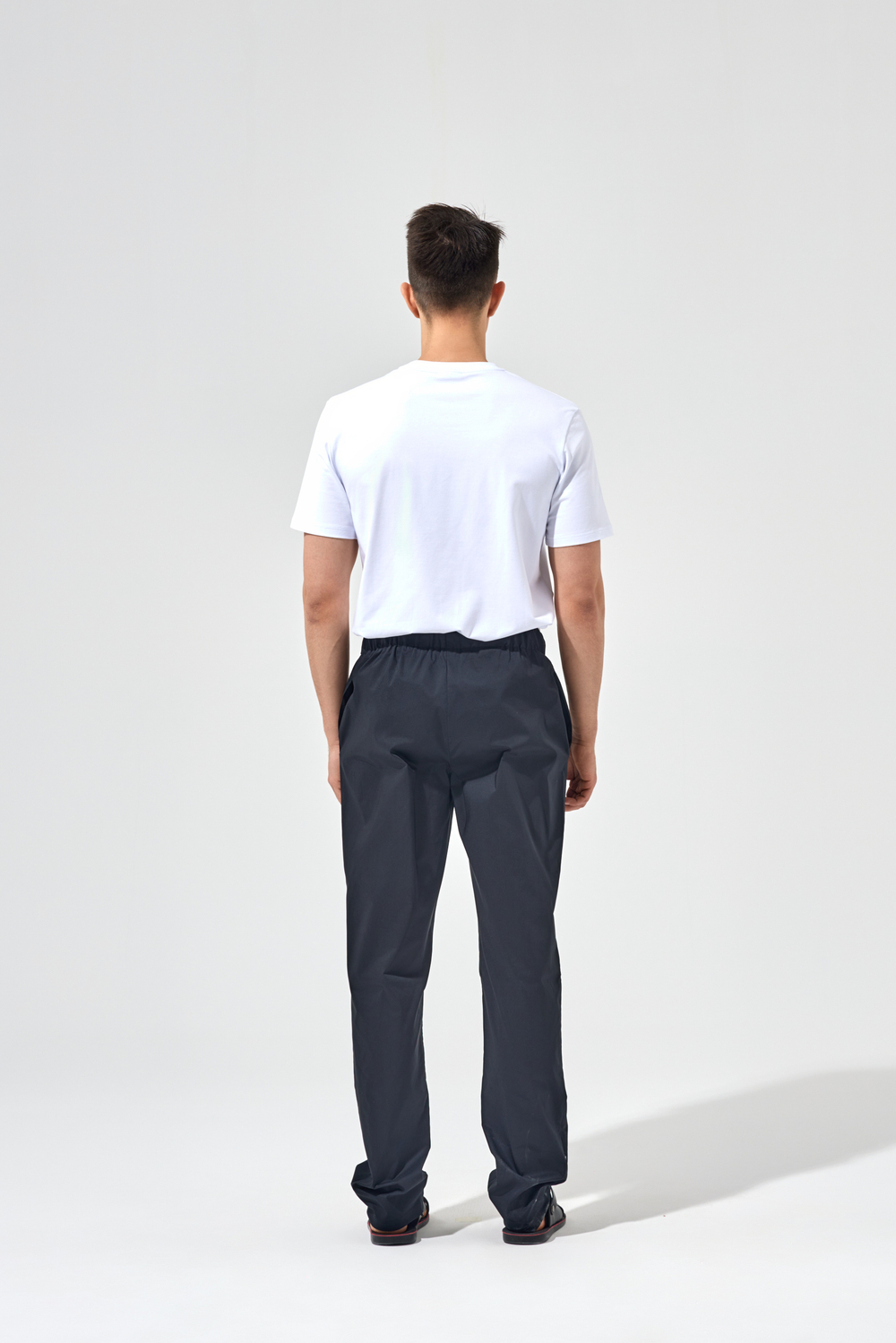 Брюки прямые со шнурком черные