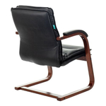 Кресло для посетителей Бюрократ T-9927WALNUT-AV, Слоновая кость