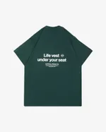 Футболка AFK by Scrrreen Life vest under your seat Темно-зеленая