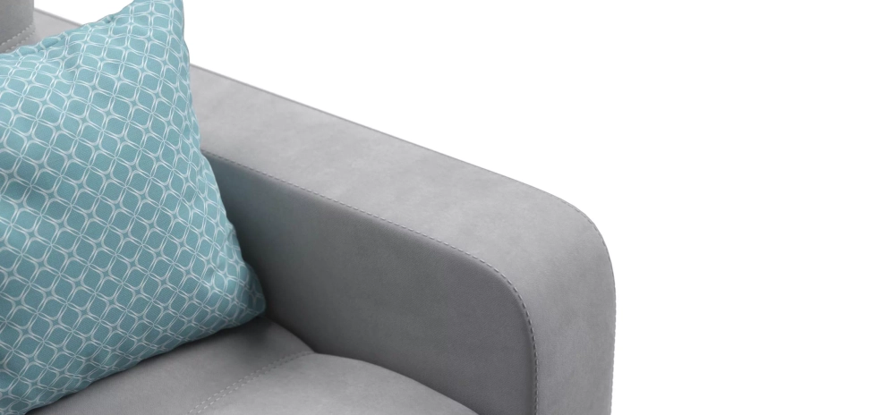 Диван Уют велюр Монолит сталь — прямой диван с независимым пружинным блоком