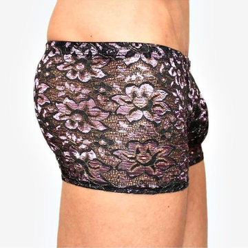 Мужские трусы боксеры темно-серые с узором Romeo Rossi Boxer RR00226