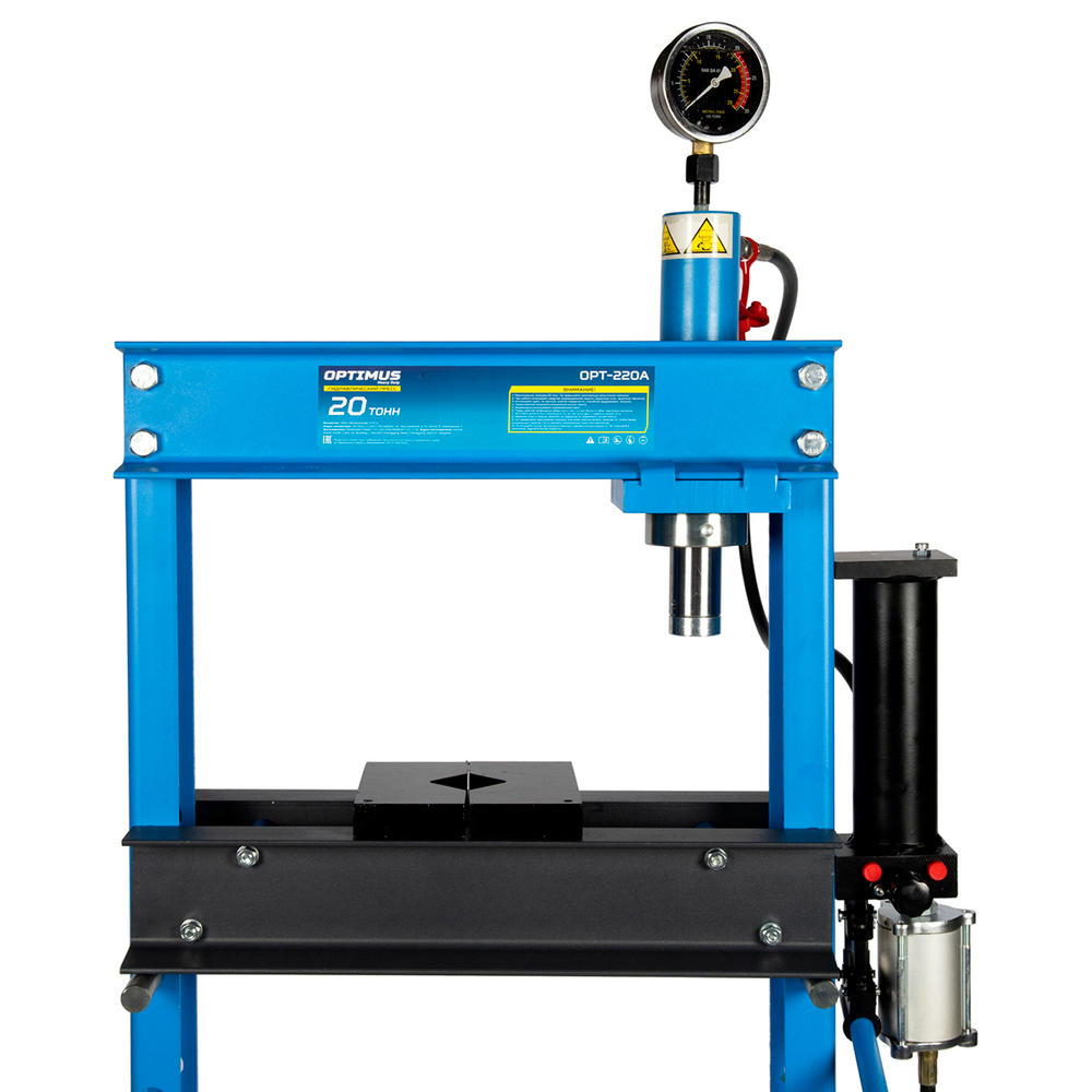 OPT-220A Гидравлический пресс 20 т, с ручным и пневмоприводом