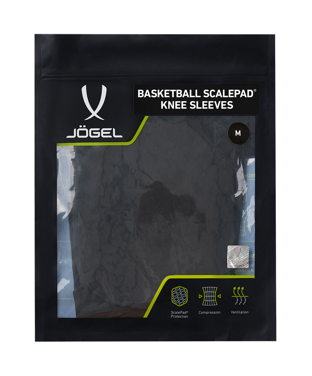 Наколенники баскетбольные с защитой ScalePad Knee Sleeves, черный