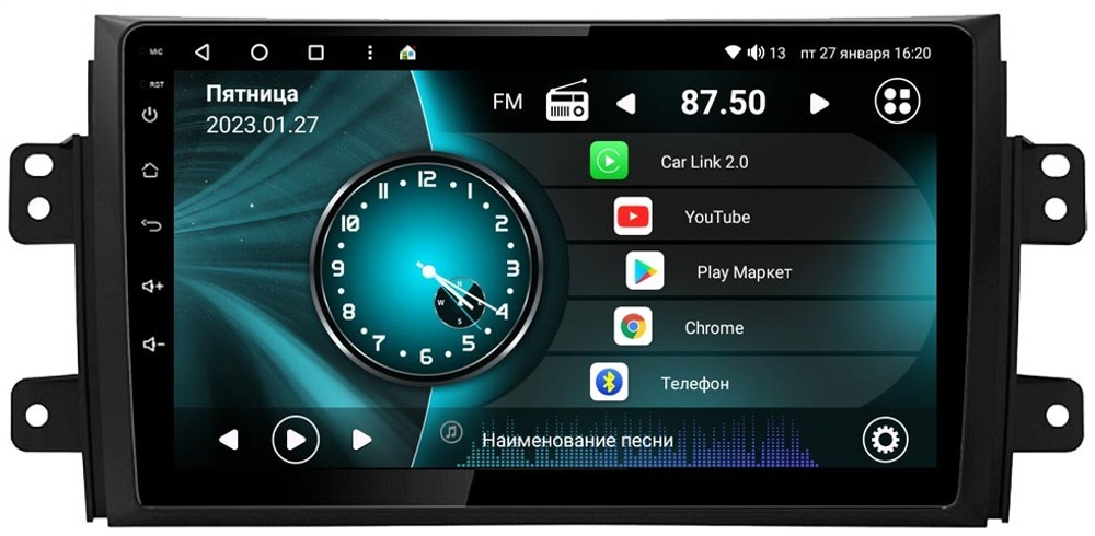 Магнитола для Suzuki SX4 2006-2014 - Vaycar VA75-0124 на Android 13, 8-ядер, 2Гб-32Гб, 4G SIM-слот