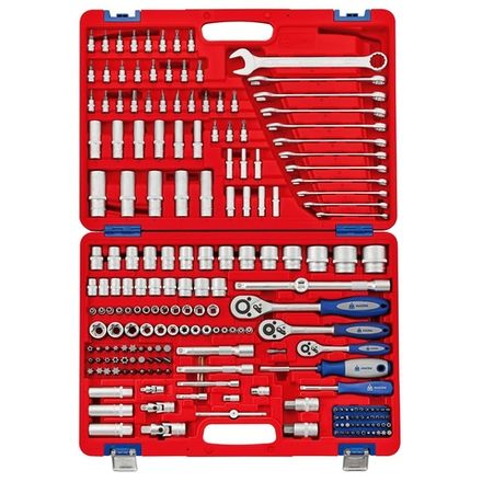 Цена на МАСТАК (01-216C) Набор инструментов универсальный, 216 предметов