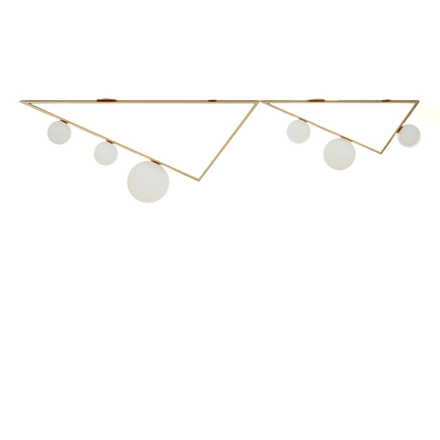 Ceiling design lamp  Triangle 2+1 by Atelier Areti