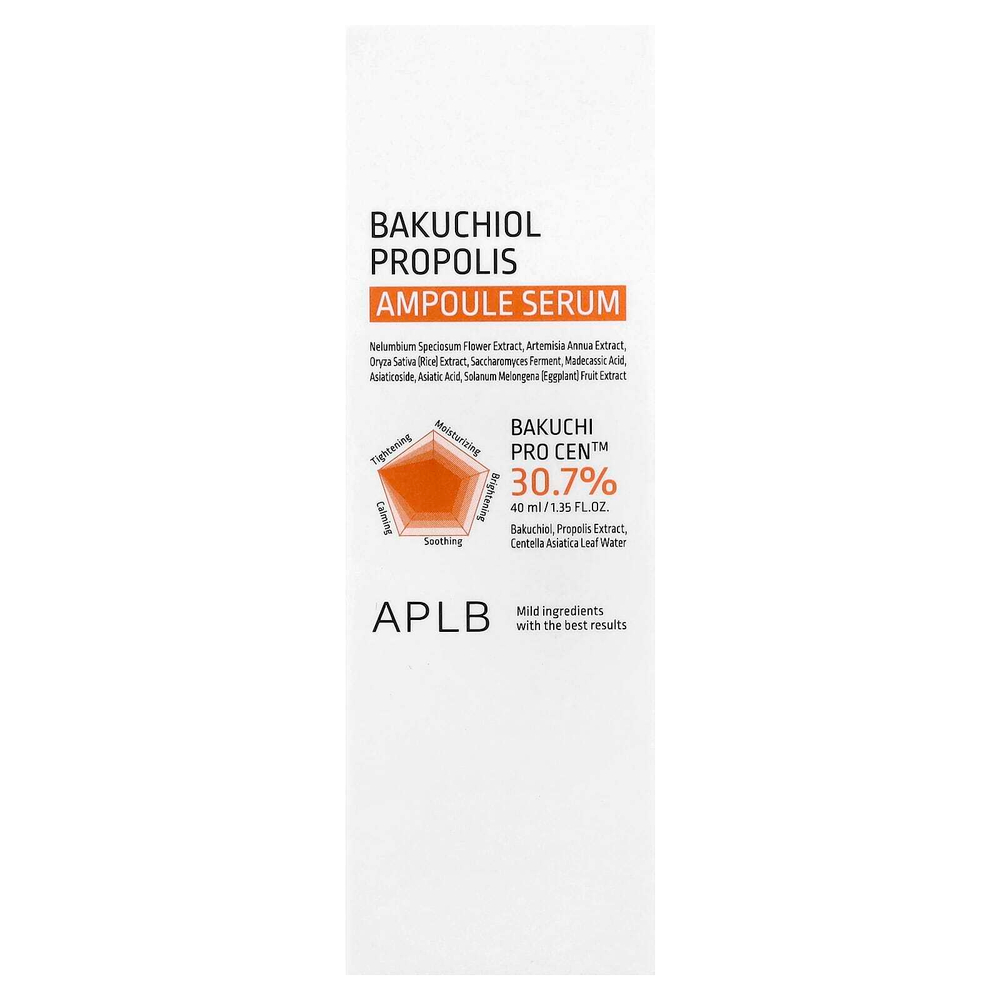 APLB, Ампульная сыворотка с прополисом (Bakuchiol), 40 мл (1,35 жидк. Унции)