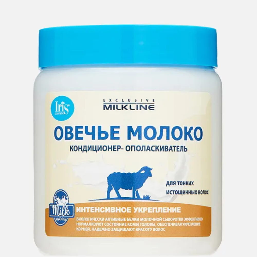 Кондиционер-Ополаскиватель Овечье Молоко Milkline Интенсивное Укрепление 500 мл